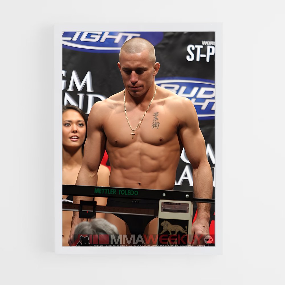Poster Georges de champion – affiche MMA (vue 3)